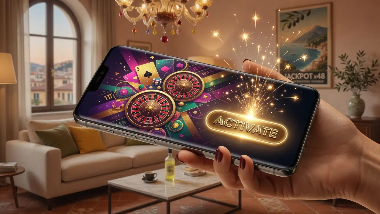 Schermata di attivazione bonus VLT