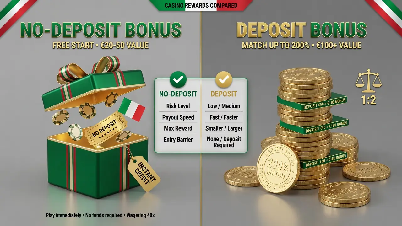 Confronto tra tipologie di bonus VLT