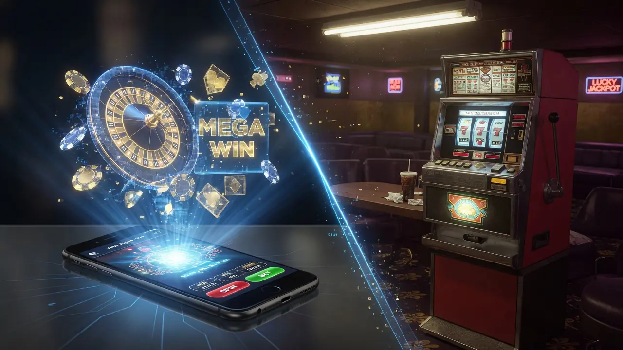Confronto visivo tra piattaforma digitale e ambiente di gioco fisico